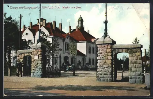 AK Königsbrück, Truppenübungsplatz Wache und Post