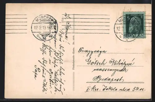 AK München, Partie am Rathaus