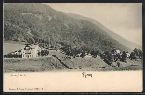 AK Nonn, Panorama mit Gasthof Fuchs