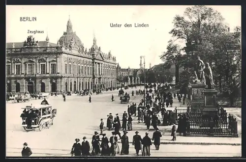 AK Berlin, Unter den Linden, Partie am Zeughaus
