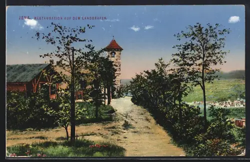 AK Jena, Restaurant auf dem Landgrafen
