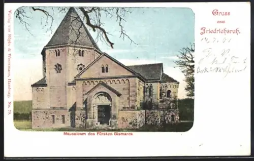 AK Friedrichsruh, Mausoleum des Fürsten Bismarck