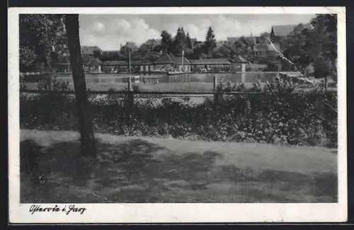 AK Osterode i. Harz, Blick auf das Schwimmbad