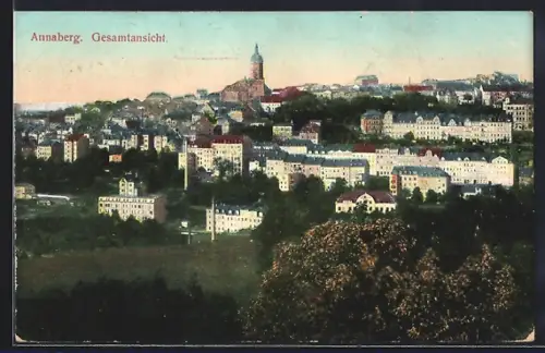 AK Annaberg / Erzgebirge, Gesamtansicht