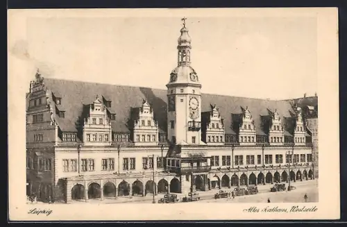 AK Leipzig, Altes Rathaus, Westseite