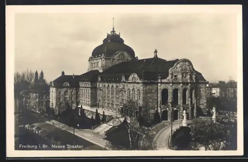 AK Freiburg i. Br., Neues Theater