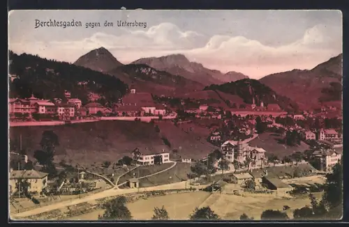 AK Berchtesgaden, Blick gegen den Untersberg