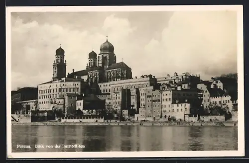 AK Passau, Blick von der Innstadt aus