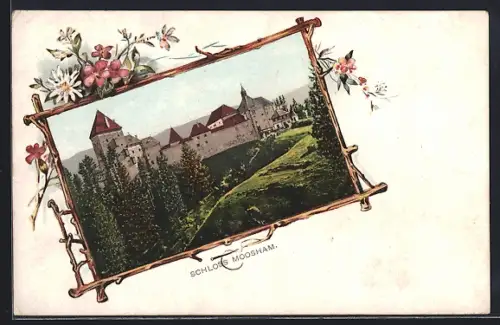 AK Mauterndorf, Blick zum Schloss Moosham