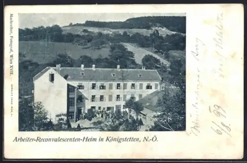 AK Königstetten /N.-Ö., Arbeiter-Reconvalescenten-Heim
