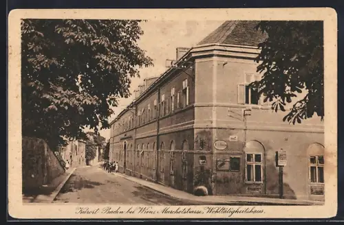 AK Baden, Marchetstrasse und Wohltätigkeitshaus