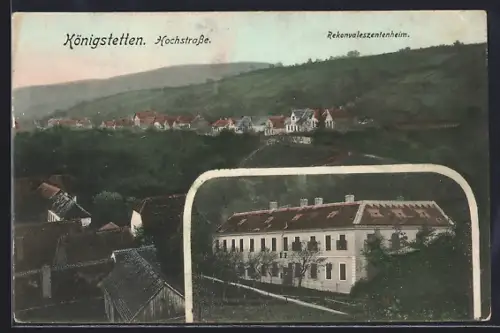 AK Königstetten, Hochstrasse, Rekonvaleszentenheim