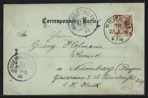 Mondschein-Lithographie Wien, Graben und Stefanskirche