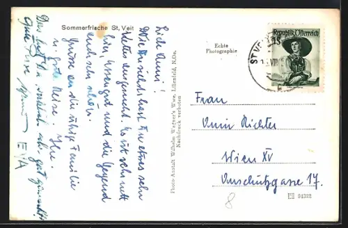 AK St. Veit a.d. Gölsen, Gasthaus Hinterhofer