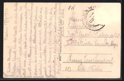 AK Baden, Villa Erzherzog Rainer