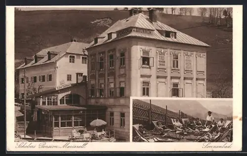 AK Mariazell, Schobers Pension mit Sonnenbad