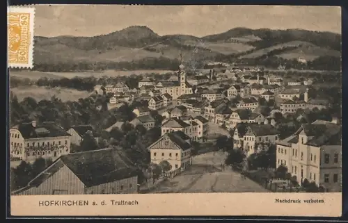 AK Hofkirchen a.d. Trattnach, Totalansicht aus der Vogelschau