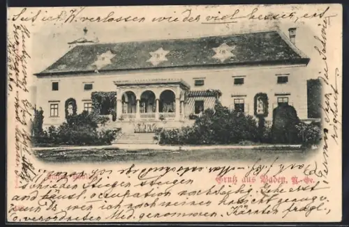 AK Baden /N.-Oe., Schloss Doblhof