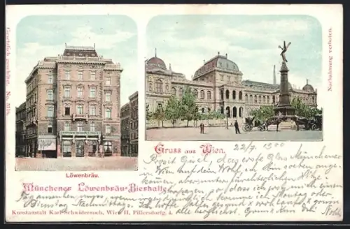 AK Wien, Münchener Löwenbräu-Bierhalle