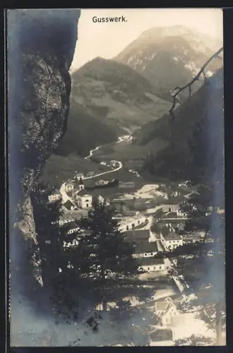 AK Gusswerk, Ortsansicht aus der Vogelschau