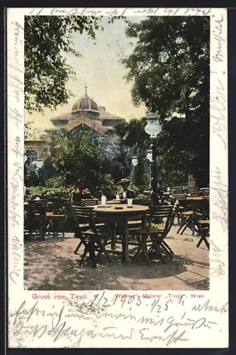 AK Wien, Gaststätte Wallner`s Meierei Tivoli