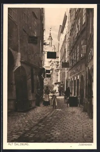 AK Salzburg, In der Judengasse