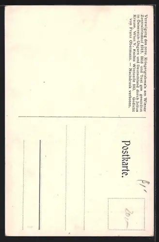 AK Wien, Zentralfriedhof, Kriegerdenkmal und Germania