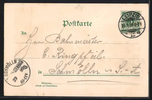 AK Leipzig, Innenansichten vom Panorama, Rundbau, Inh. M. Tietsch