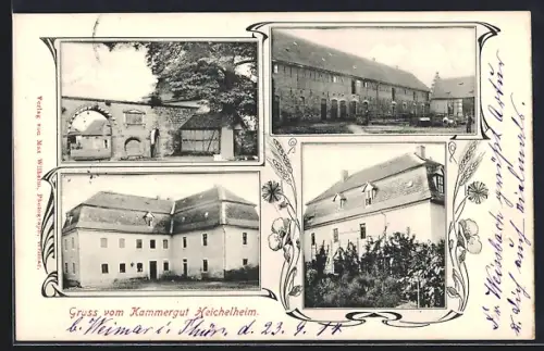 AK Heichelheim, Kammergut, Garten, Hof