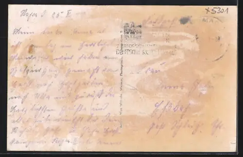 AK Ulla, Gasthaus, Kirche und Wette-Denkmal, Kriegerdenkmal