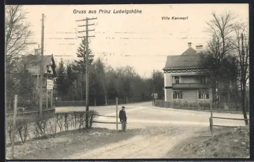 AK München-Solln, Prinz Ludwigshöhe, Villa Kammerl
