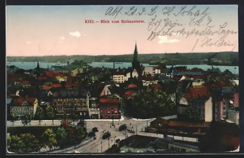 AK Kiel, Blick vom Rathausturm