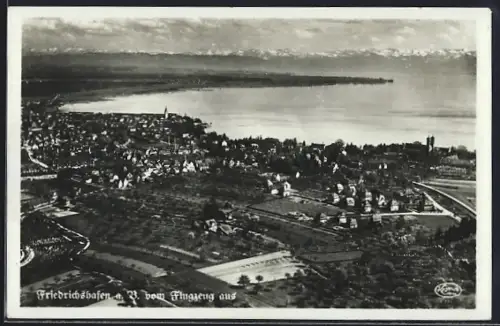 AK Friedrichshafen a. B., Ansicht vom Flugzeug aus