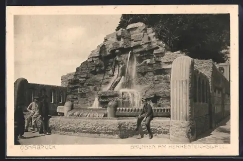 AK Osnabrück, Brunnen am Herrenteichswall