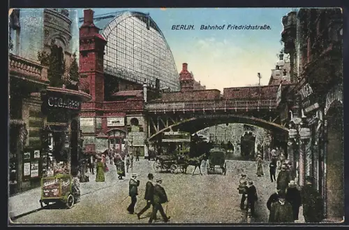 AK Berlin, Bahnhof Friedrichstrasse