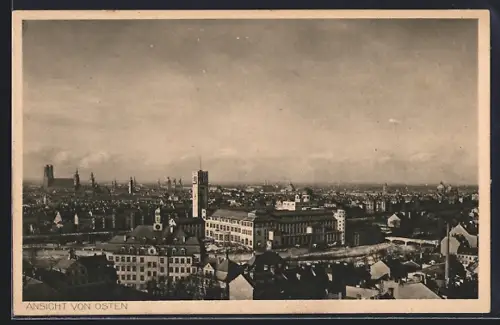 AK München, Ansicht von Osten auf das Deutsche Museum