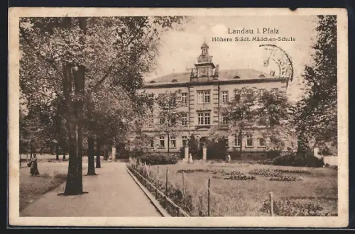 AK Landau i. Pfalz, Höhere Städt. Mädchen-Schule