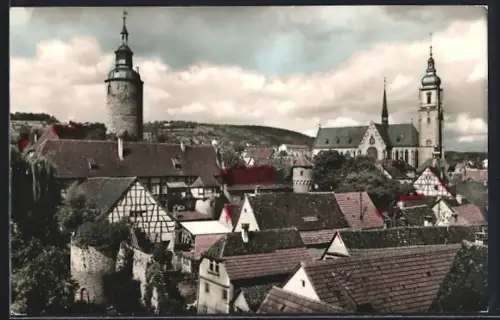 AK Tauberbischofsheim, Schloss, Stadtkirche, historische Altstadt