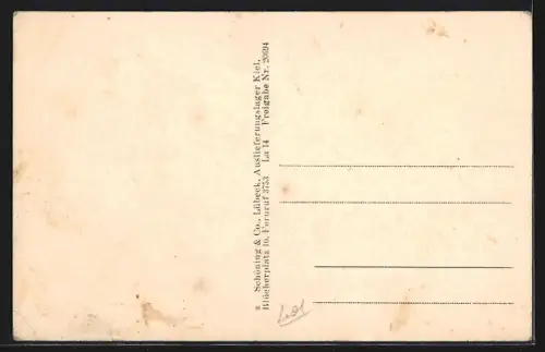 AK Laboe, Ehrenmal, Strand, Promenade, Blick von oben