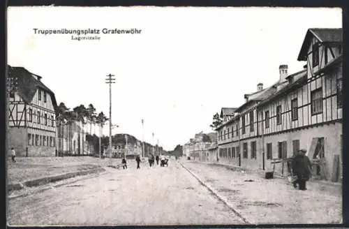 AK Grafenwöhr, Truppenübungsplatz, Lagerstrasse