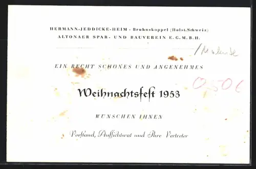 AK Bruhnskoppel /Holst. Schweiz, Hermann-Jeddicke-Heim, Luftaufnahme