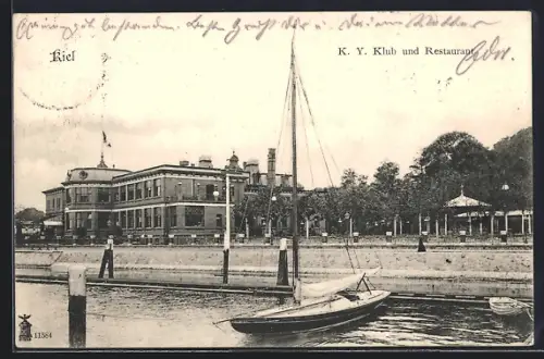 AK Kiel, K. Y. Klub und Restaurant, Segelboot, Hafen