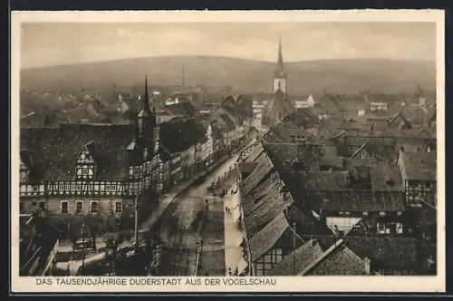 AK Duderstadt, Altstadt aus der Vogelschau