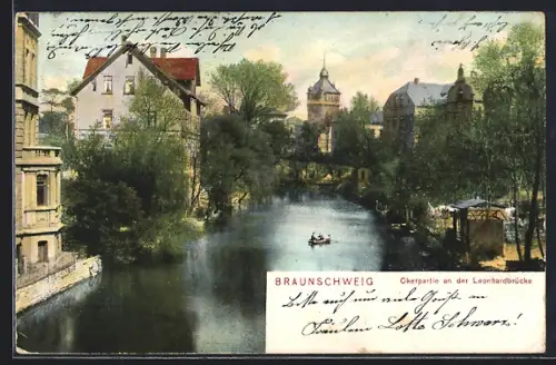 AK Braunschweig, Okerpartie an der Leonhardbrücke