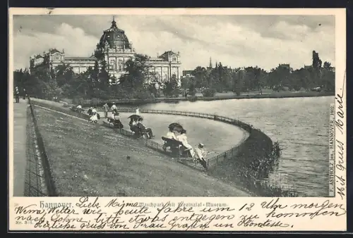 AK Hannover, Maschpark, Provinzial-Museum