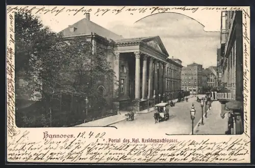 AK Hannover, Portal des Kgl. Residenzschlosses