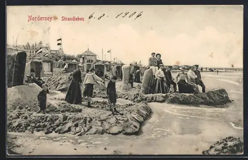 AK Norderney, Strandleben