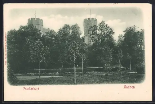 AK Aachen, Blick zur Frankenburg