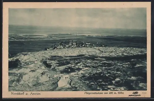 AK Norddorf a. Amrum, Fliegeraufnahme aus 200 m Höhe