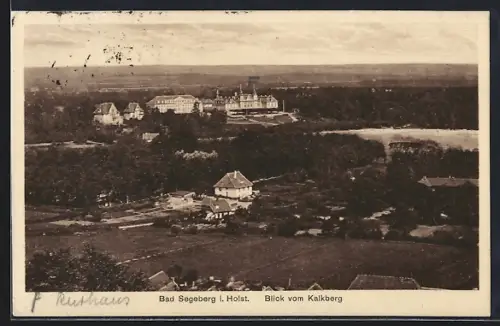 AK Bad Segeberg i. Holst., Blick vom Kalkberg